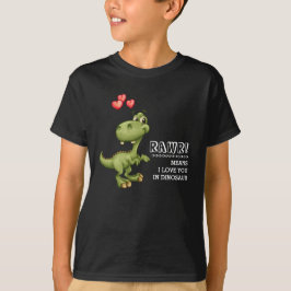 Grappige dinosaurus Valentijnsdag cadeau T-shirt