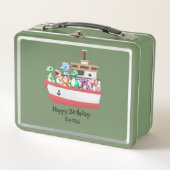 Grappige dinosaurus Yacht Verjaardagsfeestje DIY N (Voorkant)