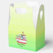 Grappige dinosaurus Yacht Verjaardagsfeestje DIY N Bedankdoosjes (Geopend)