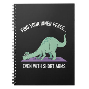 Grappige Dinosaurus Yoga: Vind je Innerlijke Vrede Notitieboek