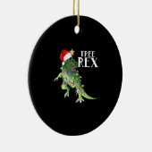 GRAPPIGE DINOSAURUSBOOM REX MET KERSTVERLICHTING T KERAMISCH ORNAMENT (Rechts)