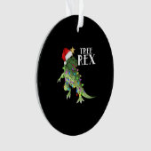 GRAPPIGE DINOSAURUSBOOM REX MET KERSTVERLICHTING T ORNAMENT (voorkant)