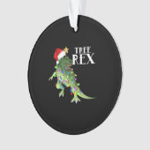 GRAPPIGE DINOSAURUSBOOM REX MET KERSTVERLICHTING T ORNAMENT (voorkant)