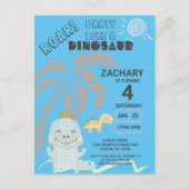 Grappige dinosaurusbrul kinderverjaardagsuitnodigi briefkaart (Voorkant)