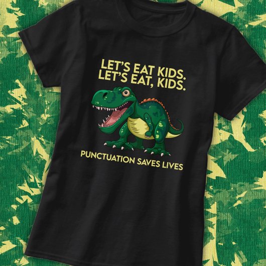 Grappige dinosaurusgrammaticales t-shirt