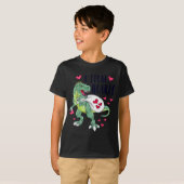 Grappige Dinosaurusharten Valentijnsdag T-rex T-shirt (Voorkant volledig)