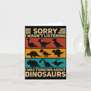 Grappige Dinosaurussen Vintage Dinosaurussen Outfi Kaart