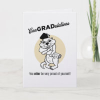 Grappige diploma kaart - Gefeliciteerd afgestudeer