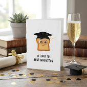 Grappige diploma kaart voor afgestudeerde