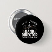 Grappige Dirigent Muziekleraar Terug naar School Ronde Button 5,7 Cm (Voorkant /achterkant)