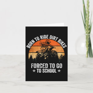 Grappige Dirt Bike Kunst Voor Jongens Meisjes Moto Kaart