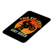 Grappige dirt bike voor kinderen magneet (Linkerzijde)