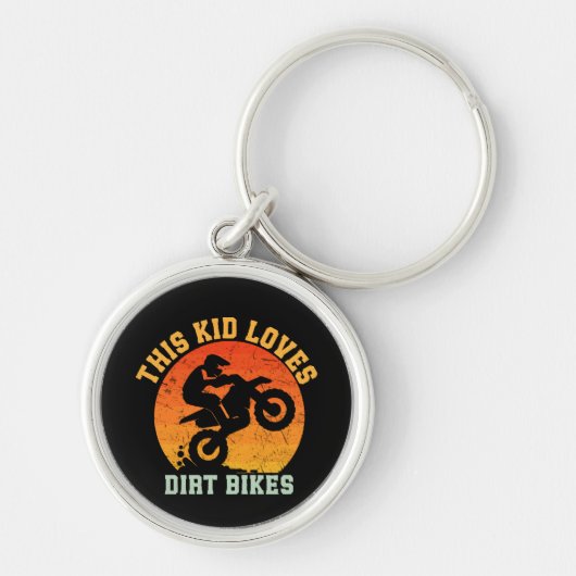 Grappige dirt bike voor kinderen sleutelhanger (Voorkant)