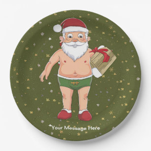 Grappige Dirty Santa Christmas Collectie Papieren Bordje