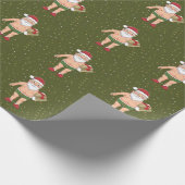 Grappige Dirty Santa Christmas Collectie Papieren  Cadeaupapier (Hoek)