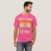 Grappige Disc Golf Art voor mannen Dad Disc Golf P T-shirt (Voorkant volledig)