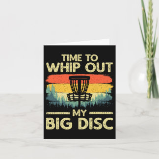 Grappige Disc Golf Art voor Mannen Vrouwen Vliegen Kaart