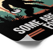 Grappige Disc Golf Bigfoot Mannen Vrouwen Disc Gol Poster (Hoek)
