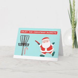 Grappige Disc Golf Cadeaubon Feestdagen Kaart