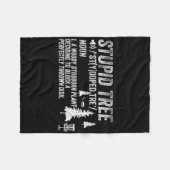 Grappige Disc Golf Frisbee Golfcadeaus - Stomme Bo Fleece Deken (Voorkant (Horizontaal))