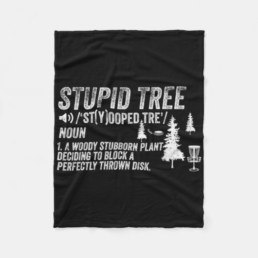 Grappige Disc Golf Frisbee Golfcadeaus - Stomme Bo Fleece Deken (Voorkant)