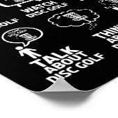 Grappige Disc Golf Frolfing Grap met Disc Golf Boo Poster (Hoek)