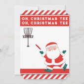 Grappige Disc Golf Kerst Kaarten (Voorkant)
