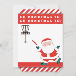 Grappige Disc Golf Kerst Kaarten
