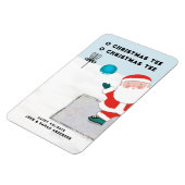 Grappige Disc Golf Kerstkaart Magneet (Linkerzijde)