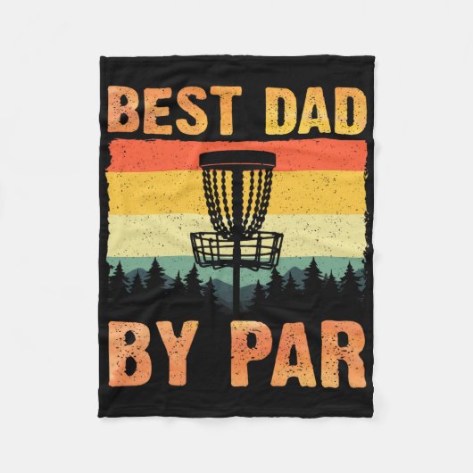 Grappige Disc Golf Kunst Voor Mannen Vader Disc Go Fleece Deken (Voorkant)