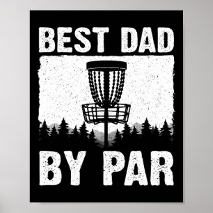 Grappige Disc Golf Kunst Voor Mannen Vader Disc Go Poster