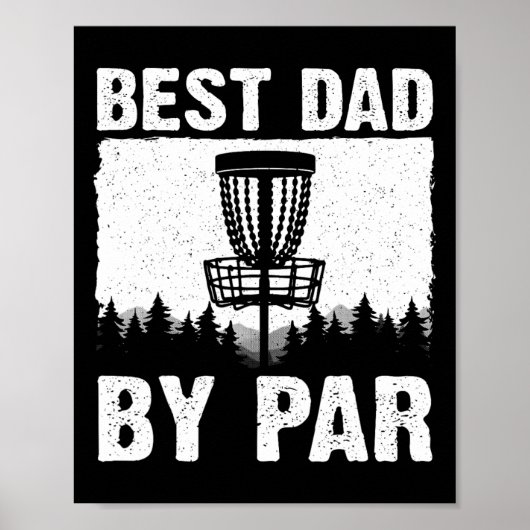 Grappige Disc Golf Kunst Voor Mannen Vader Disc Go Poster (Voorkant)