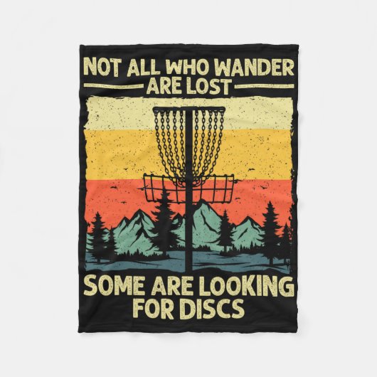 Grappige Disc Golf Kunst Voor Mannen Vrouwen Disc Fleece Deken (Voorkant)