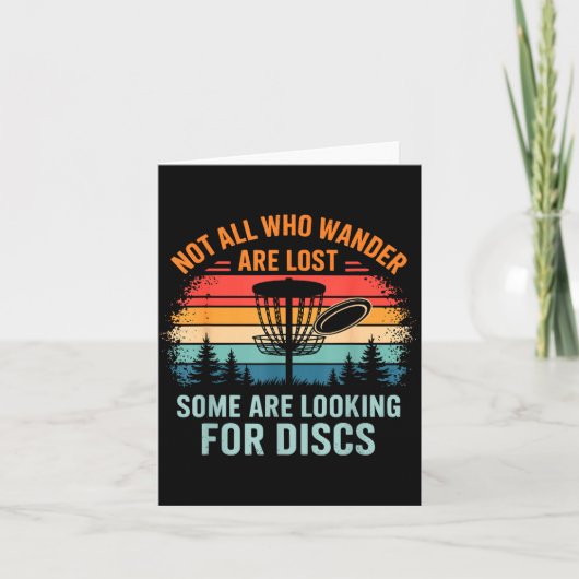 Grappige Disc Golf Kunst Voor Mannen Vrouwen Disc Kaart (Voorkant)