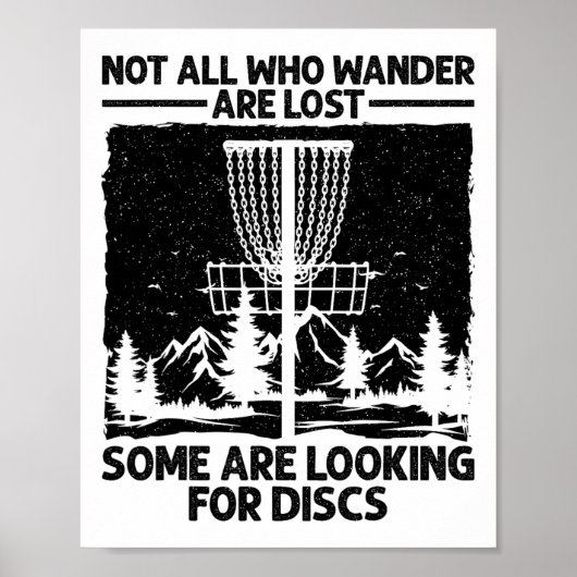 Grappige Disc Golf Kunst Voor Mannen Vrouwen Disc Poster (Voorkant)