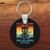 Grappige Disc Golf Kunst Voor Mannen Vrouwen Disc Sleutelhanger (Voorkant)