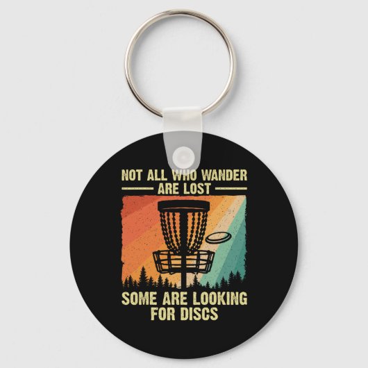 Grappige Disc Golf Kunst Voor Mannen Vrouwen Disc Sleutelhanger (Voorkant)