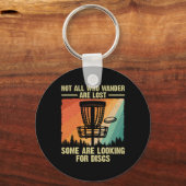 Grappige Disc Golf Kunst Voor Mannen Vrouwen Disc Sleutelhanger (Voorkant)
