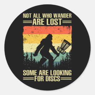 Grappige Disc Golf Kunst Voor Mannen Vrouwen Kinde Ronde Sticker