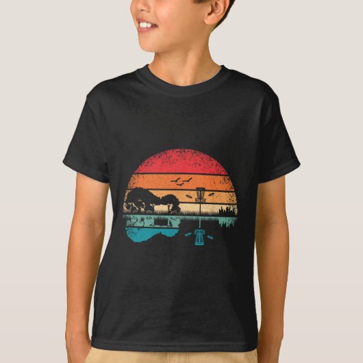 Grappige Disc Golf Mand Frisbee Boom Gitaar Gitari T-shirt (Voorkant)