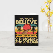 Grappige disc golf meme kaart (Gele Bloem)