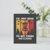 Grappige Disc Golf Quote Retro Disc Golf Briefkaart (Staand voorkant)