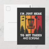 Grappige Disc Golf Quote Retro Disc Golf Briefkaart (Voorkant / Achterkant)