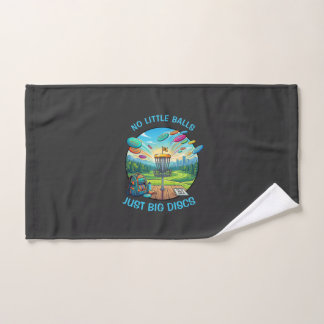 Grappige Disc Golf Retro Badge Vintage Illustratie Handdoek