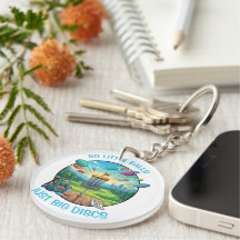 Grappige Disc Golf Retro Badge Vintage Illustratie