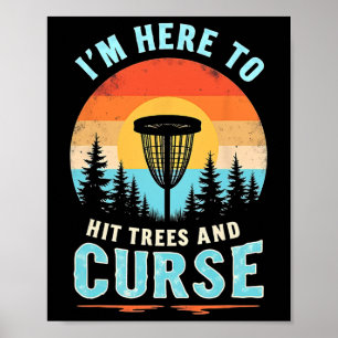 Grappige Disc Golf - Retro Boomhits Humor  Poster