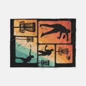 Grappige Disc Golf Speler Cool Vliegende Schijf Sp Fleece Deken (Voorkant (Horizontaal))
