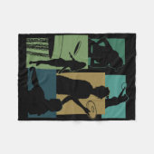 Grappige Disc Golf Speler Cool Vliegende Schijf Sp Fleece Deken (Voorkant (Horizontaal))