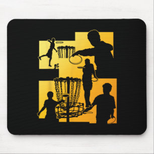 Grappige Disc Golf Speler Cool Vliegende Schijf Sp Muismat