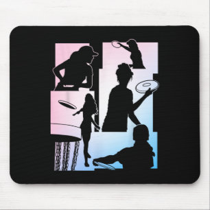 Grappige Disc Golf Speler Cool Vliegende Schijf Sp Muismat